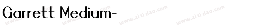 Garrett Medium字体转换